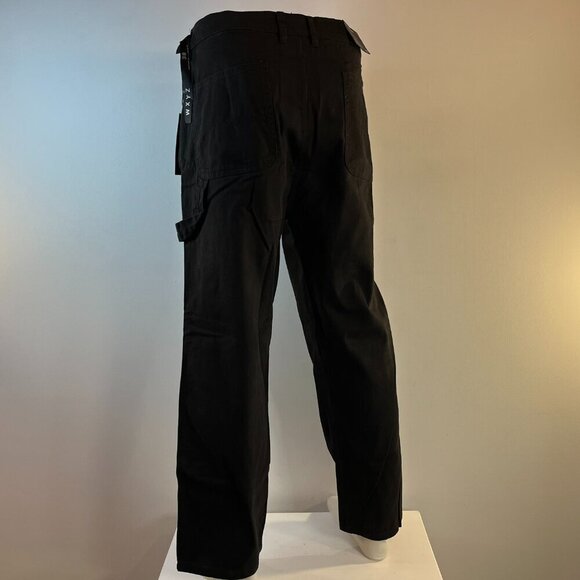 WXYZ Men's Black Denim Loose Fit Carpenter Jeans - Size 38 x 29 - NWT - Picture 5 of 6